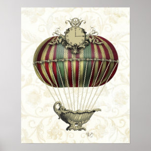 Barockballon mit Uhr Poster