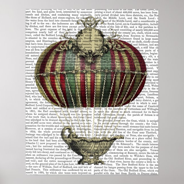 Barockballon mit Uhr Poster (Vorne)