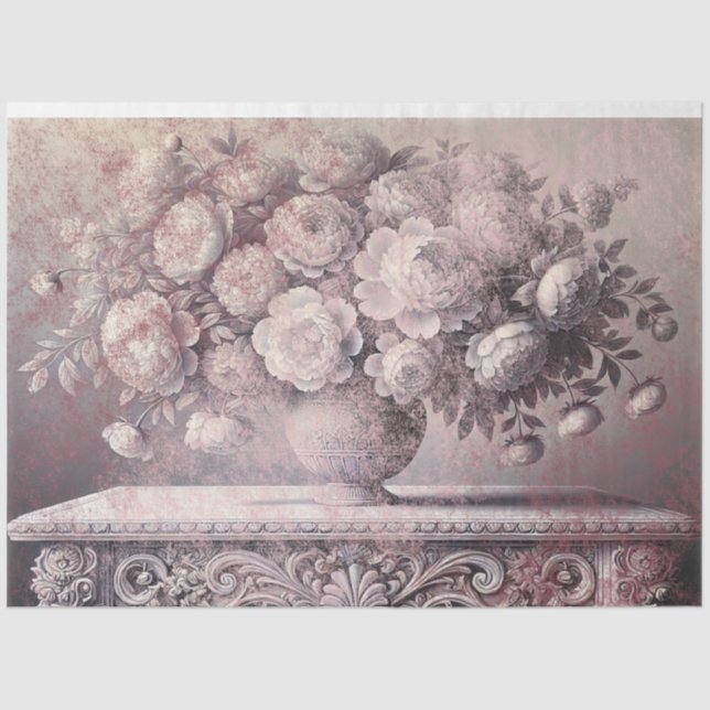 Barockblüten Seidenpapier (Vorderseite)