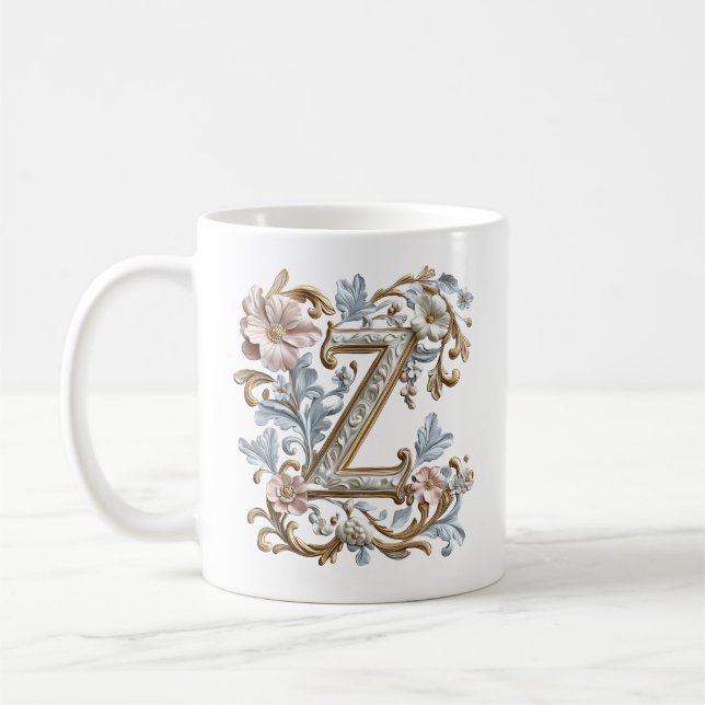 Barockbuchstabe 'Z' Tasse für eine Kaffeeprinzessi (Links)