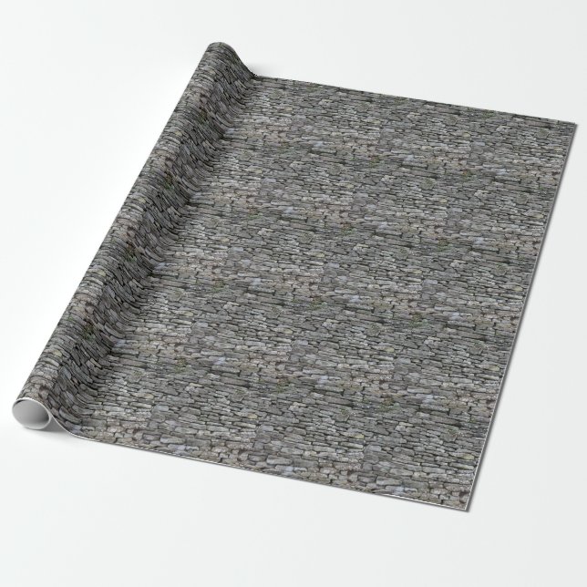 BarockDamast: Luxuriöses Blumenmuster Geschenkpapier (Ungerollt)