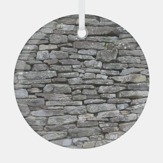 BarockDamast: Luxuriöses Blumenmuster Ornament Aus Glas (Vorderseite)