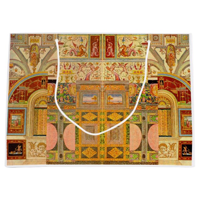 Barockdrucke italienischer Motive Große Geschenktüte (Vorderseite)