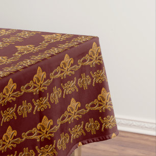 Barocke Art-mit BlumenRetro Tischdecke
