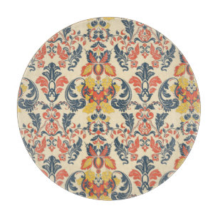 Barocke Blumen: Vintage-Klassiker-Tapete. Schneidebrett