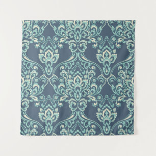 Barocke Blumen Vintage Tapete Wandteppich