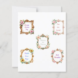 Barocke Blumenrahmen Scrapbook-Papier-Ausschnitte