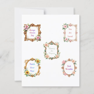 Barocke Blumenrahmen Scrapbook-Papier-Ausschnitte