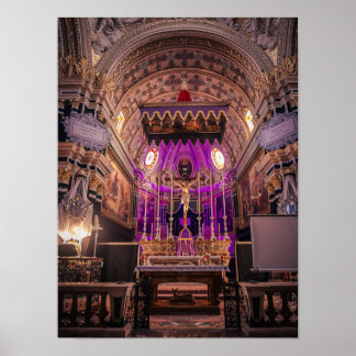 Barocke Brillanz: Der Fastenaltar von Naxxar Poster