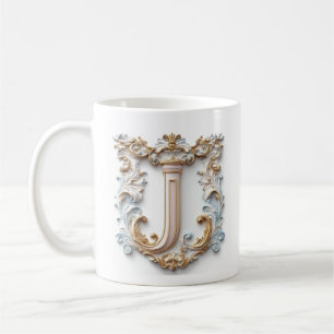 Barocke Buchstabe 'J' Tasse für eine Kaffeeprinzes