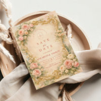 Barocke Florale Hochzeit in Roségold