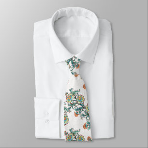 Barocke goldene Blumen Hochzeit Krawatte