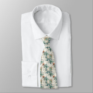 Barocke goldene florale elegante Hochzeit Krawatte