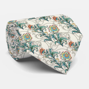 Barocke goldene florale Eleganz  Krawatte