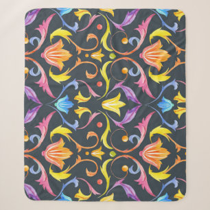 Barocke Helligkeit: Farbenfroher Vintager Charme. Sherpadecke