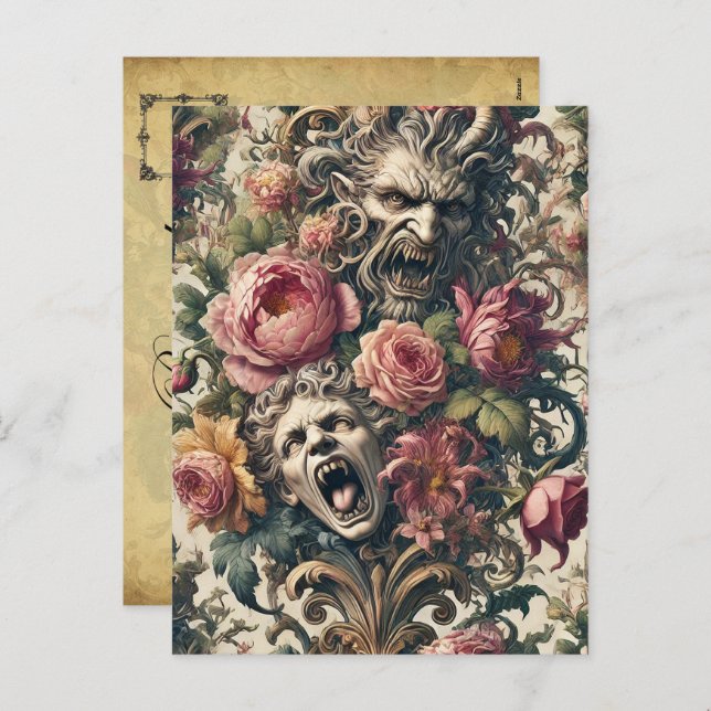 Barocke Hungerfestungen - Gotisch Viktorianisch Feiertagspostkarte (Vorne/Hinten)