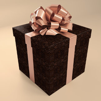 Barocke Imitate Lederleder Muster Geschenkpapier