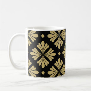 Barocke Ornamente, florales Vintage-Muster. Kaffeetasse