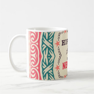 Barocke Ornamente und florale Details, Hipster-Kar Kaffeetasse