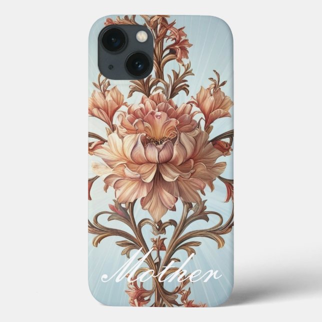 Barocke Rose Case-Mate iPhone Hülle (Rückseite)
