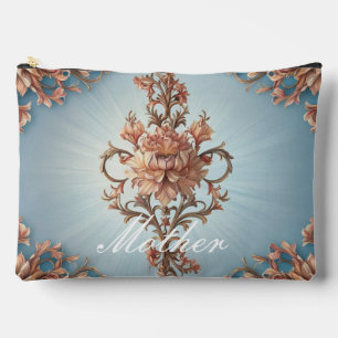 Barocke Rose Druckknopfbeutel Zubehörtasche