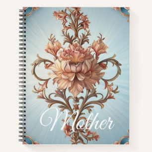 Barocke Rose  Notizbuch