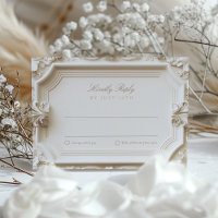 Barocke RSVP-Karte für Hochzeiten