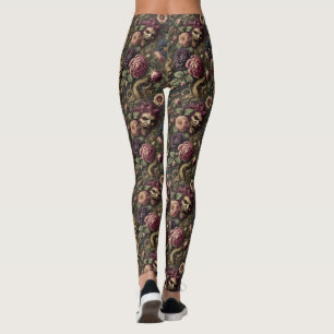 Barocke Schlachten & Blooms - Gotisch Viktorianisc Leggings