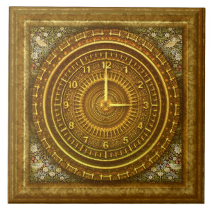 Barocke Uhr-Keramikfliese Fliese