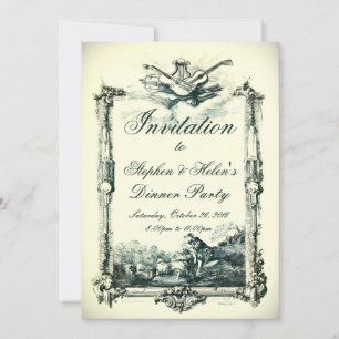 Barocke Vintage Einladung