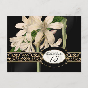 Barocke Vintage-Lilien formelle Tischnummern für d