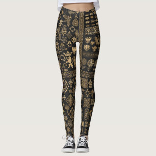 Barockelemente: Mega-Set-Muster. Leggings