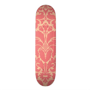 Barocker Artdamasthintergrund Skateboard