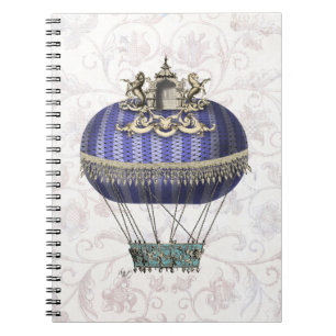 Barocker Ballon mit Tempel Notizblock
