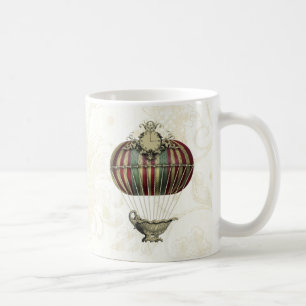 Barocker Ballon mit Uhr Tasse