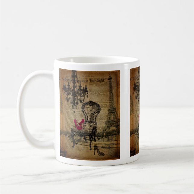 barocker Turm Rokokoleuchterparis Eiffel Tasse (Links)
