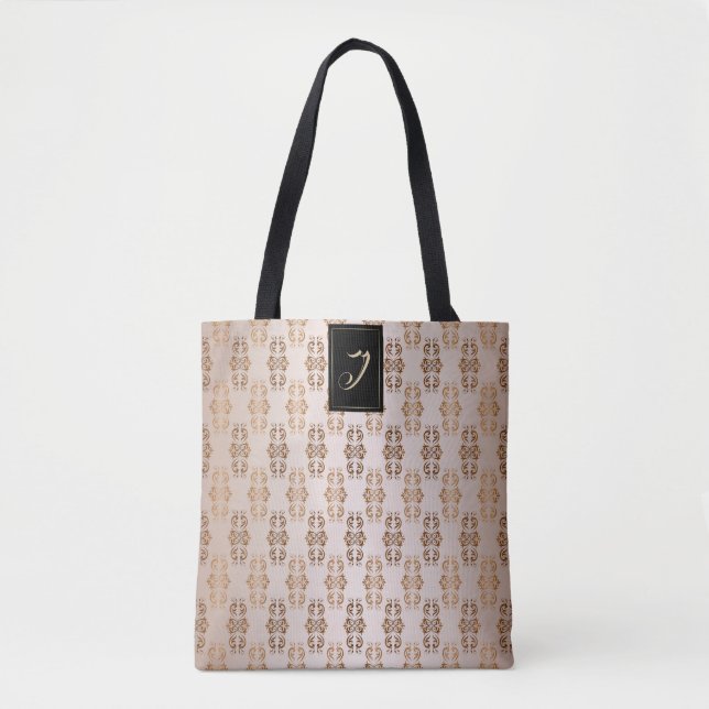 Barockes Artmit blumenmuster. Monogramm (Vorderseite)