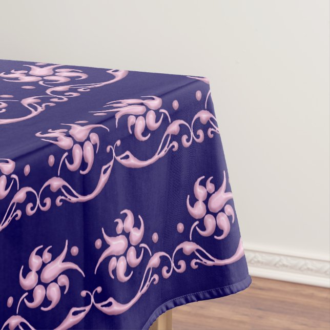 Barockes Artmit blumenmuster Tischdecke (Beispiel)
