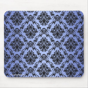 Barockes blaues gotisches viktorianisches Mousepad