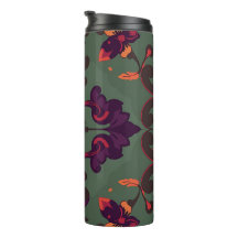 Barockes Blumengestalt-Reisemug