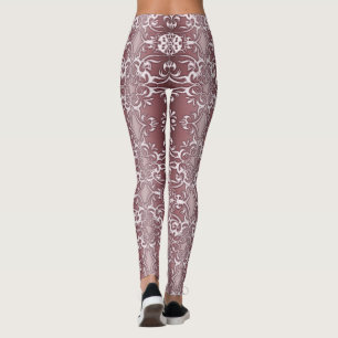 barockes Blumenmuster Leggings