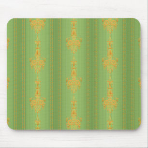 Barockes Blumenmuster mit Rand Mousepad
