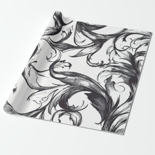 Barockes Dekorpapier Geschenkpapier