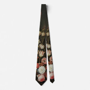 Barockes florales Stillleben Blumen in Vasen Krawatte