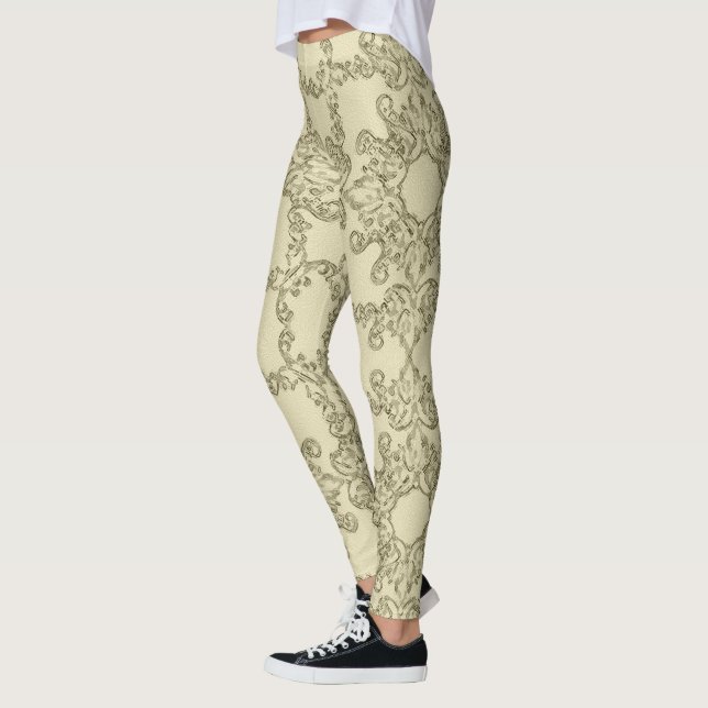 barockes Gutshofmuster Leggings (Links)