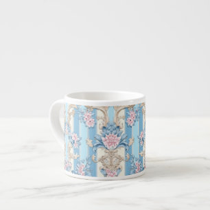 Barockes Pastellmuster Espressotasse