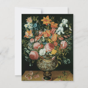 Barockes Stillleben mit Blumen in einer Vase