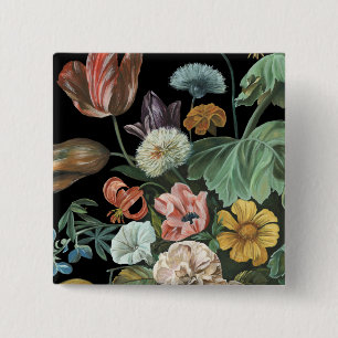 Barockfloral - Bouquet der Blume Button