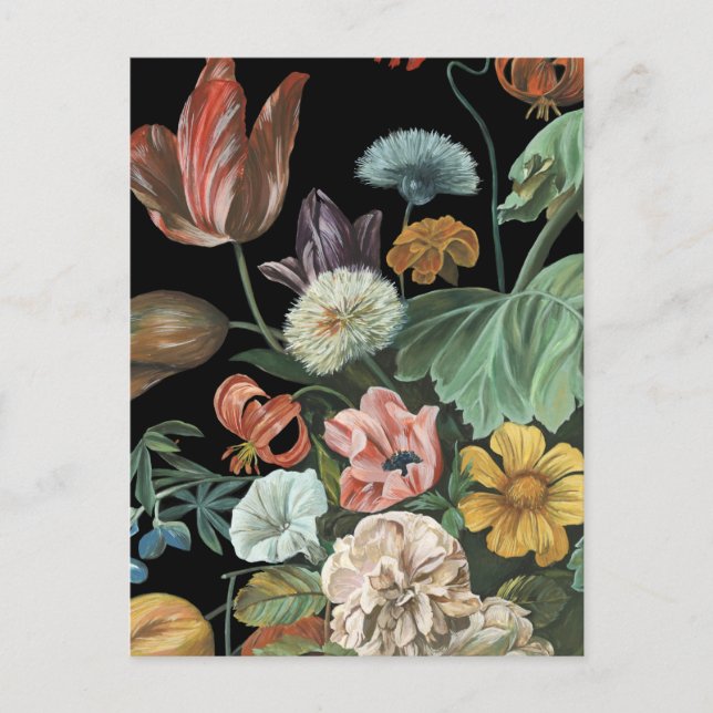 Barockfloral - Bouquet der Blume Postkarte (Vorderseite)