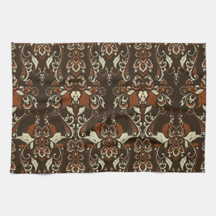 Barockfloral: Klassisches Vintages Tapete Geschirrtuch